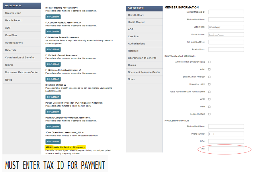 Must enter Tax ID for payment